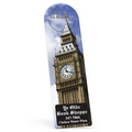 Full Color Arch Vinyl Plastic Bookmark w/ Slit (0.015" Thick)